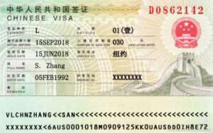 tourist visa requirements for china